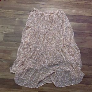 Large cheetah print skirt